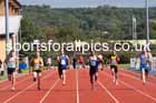 Decathlon 100 metres, 2025 EAP International Combined Events, Hexham, Northumberland.  Photo: David T. Hewitson/Sports for All Pics